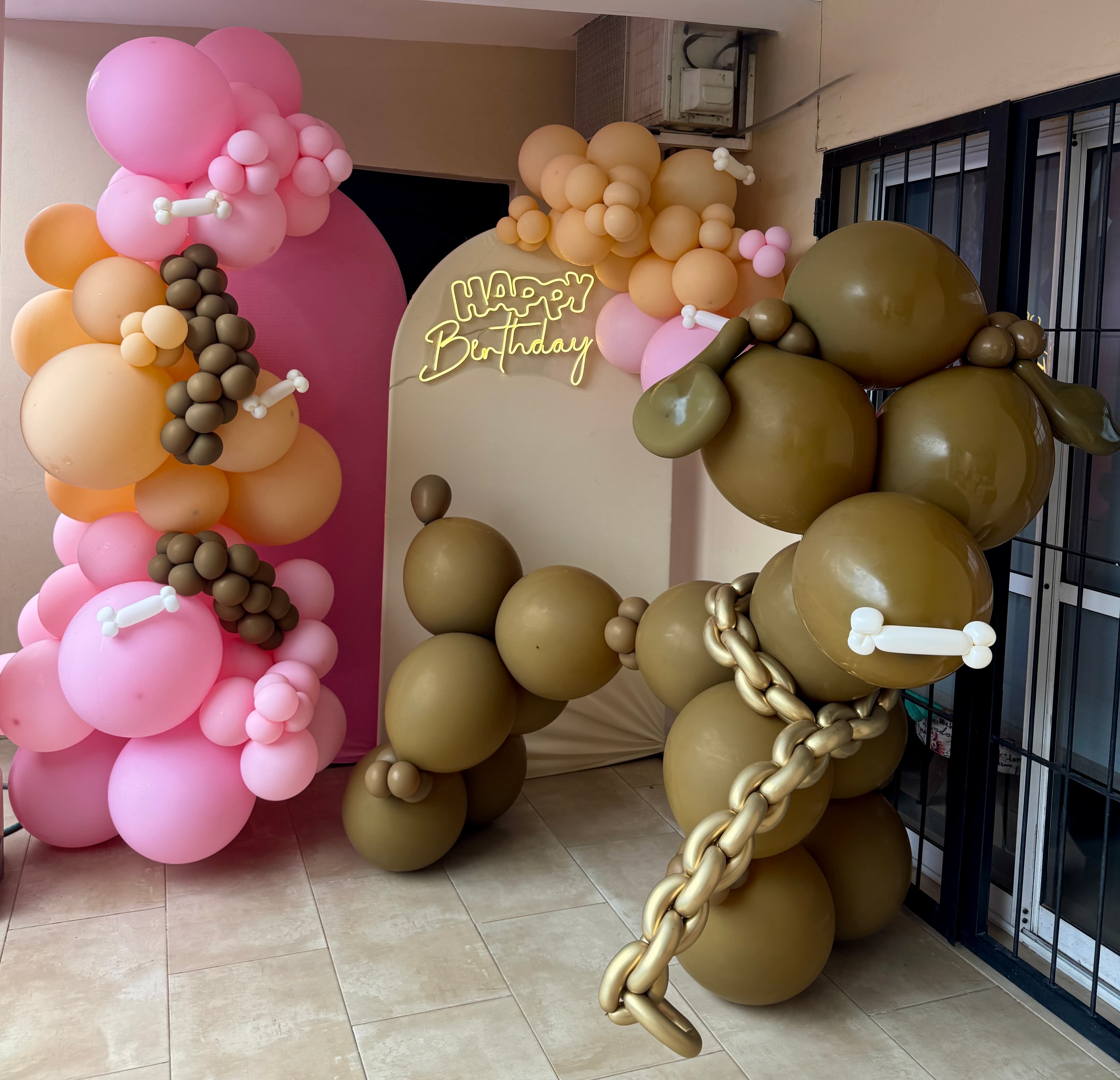 Dachshund Birthday Double Backdrop