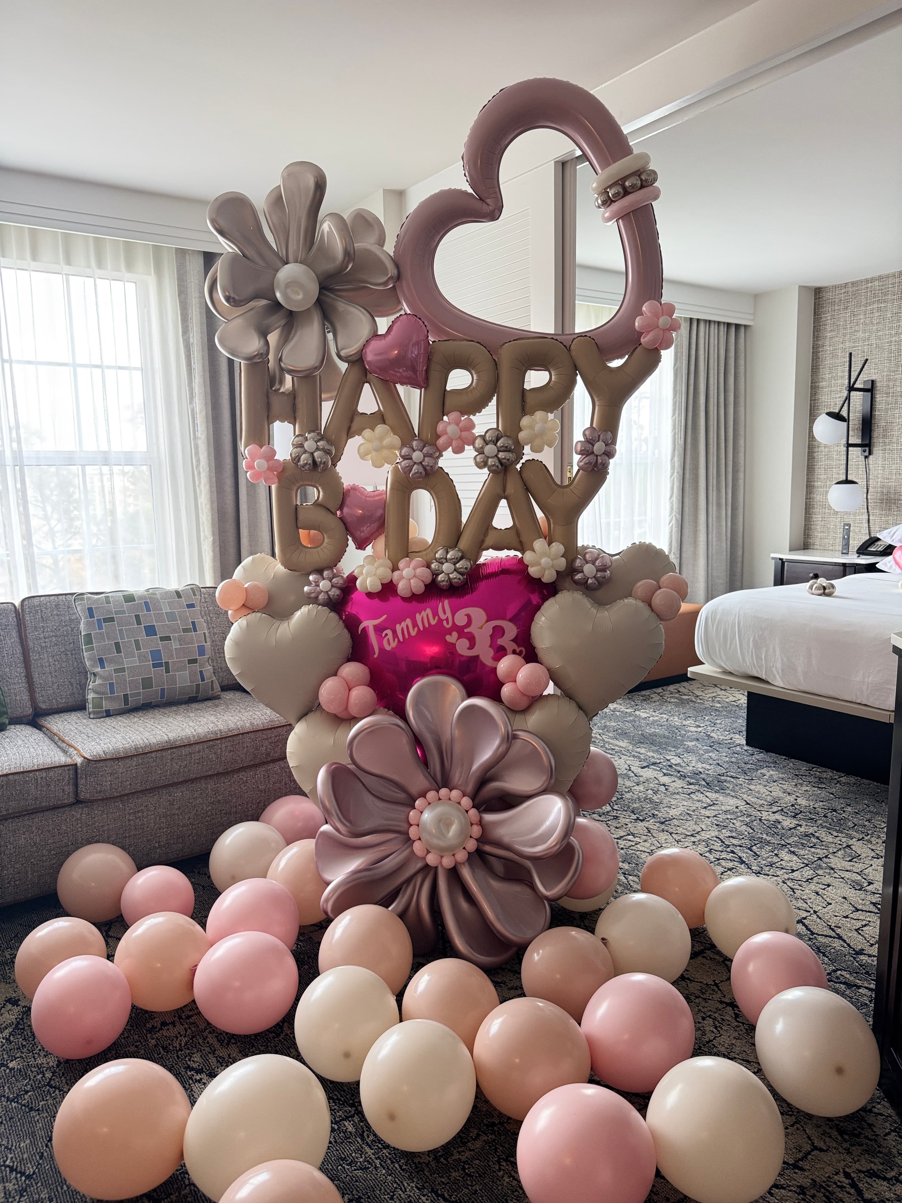 Romantic Birthday Balloon Bouquet