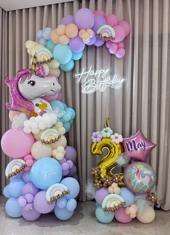 Unicorn Dream Balloon Backdrop