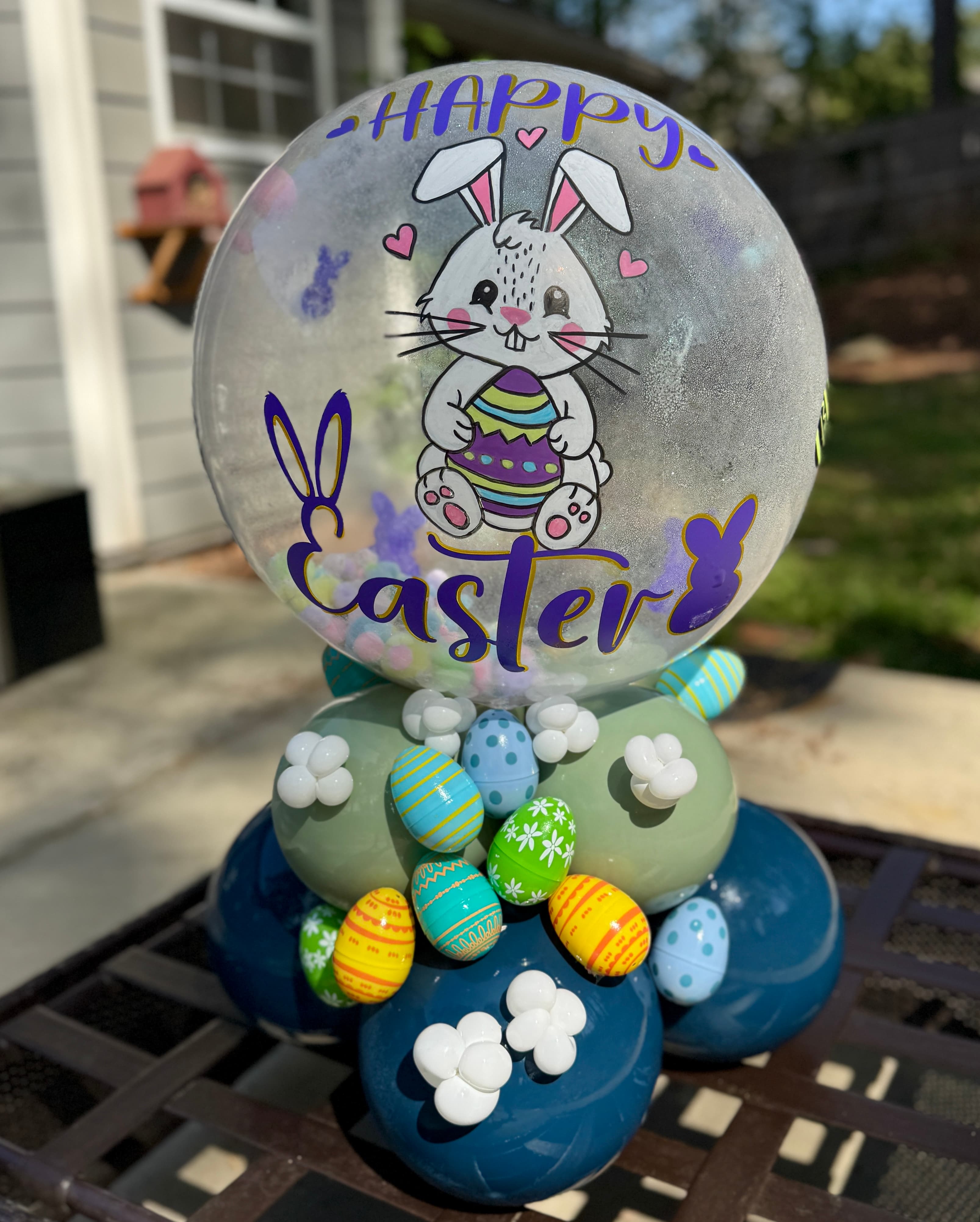 Easter Balloon with Egg Decorations