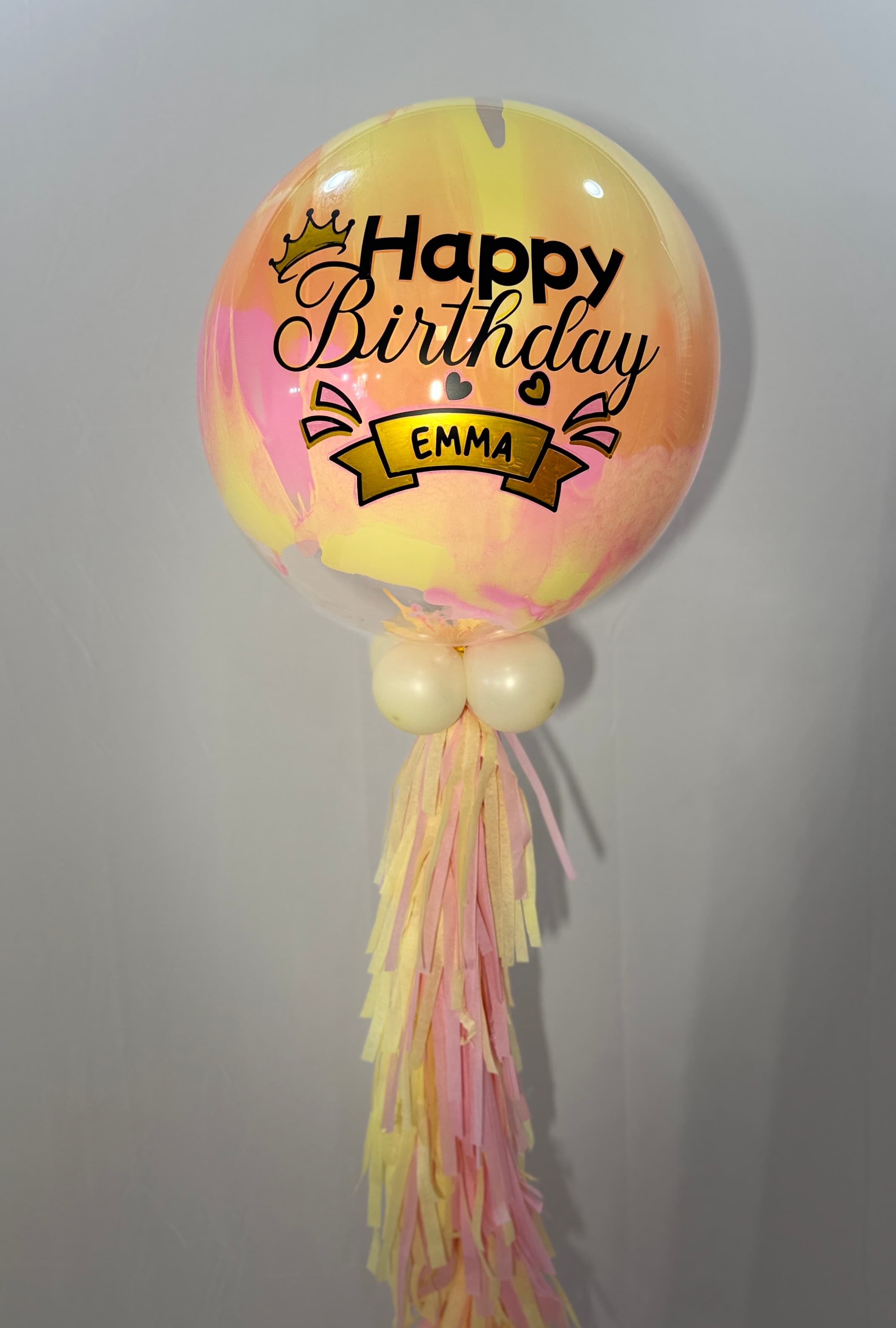 Queen Birthday Painted Bubble Balloon